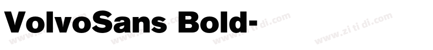 VolvoSans Bold字体转换